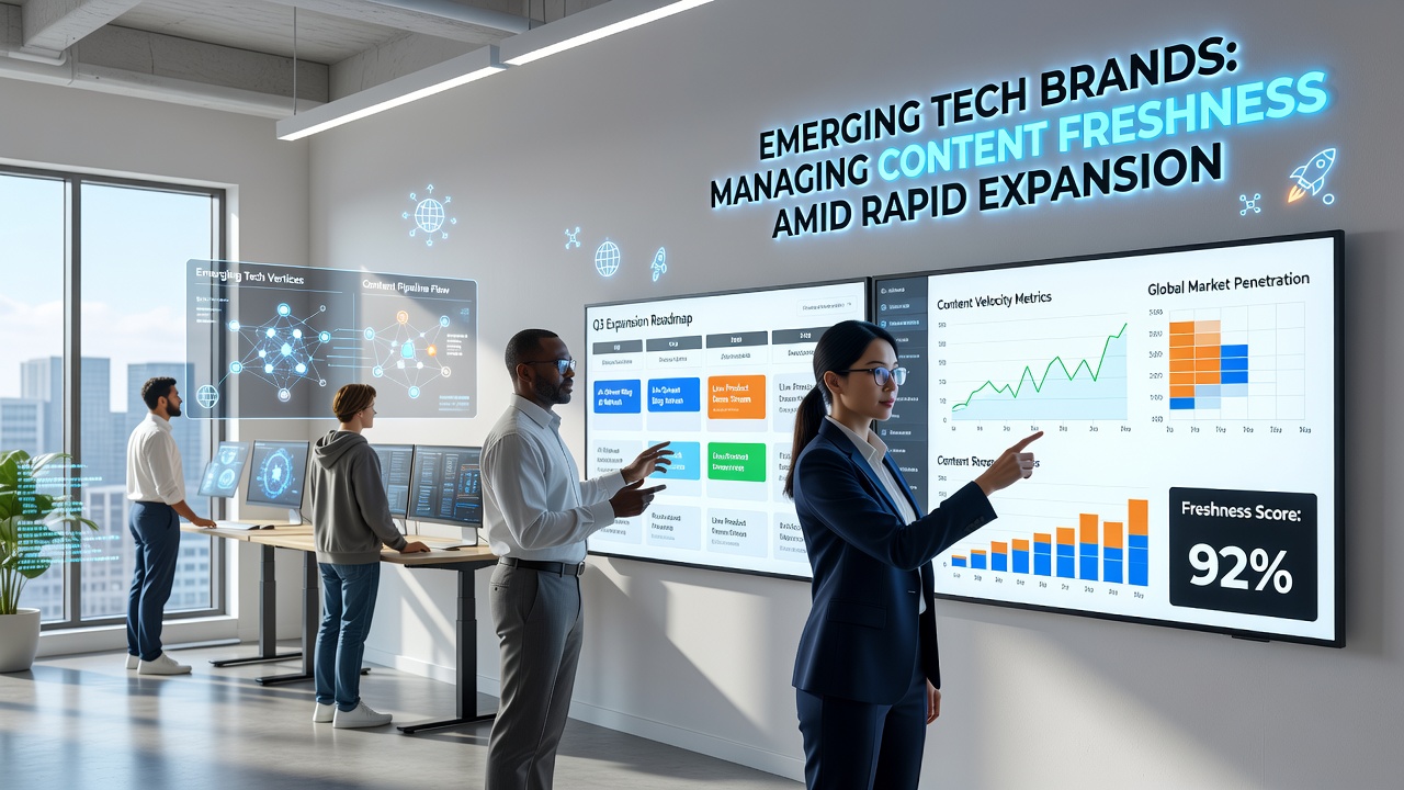 How Emerging Tech Brands Manage Content Freshness Amid Rapid Expansion